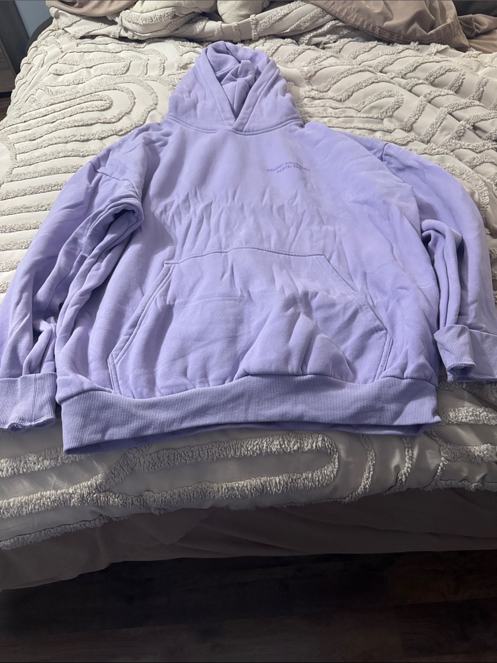Comfrt Lavender Pullover Hoodie - Cozy Oversized Sweatshirt